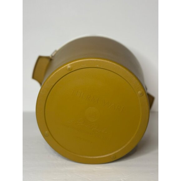 Vintage 1960 Retro Therm Ware by David Douglas Locking Ice Bucket White/Brown - Picture 3 of 6